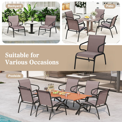 Modern Patio Chairs Set of 2 with Breathable Fabric for Porch, Coffee Patio Conversation Sets at Gallery Canada