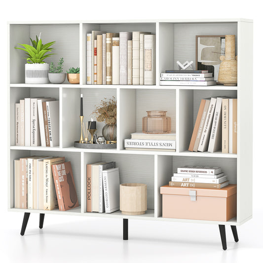 7/8/10-Cube Bookcase, 5 Tapered Metal Legs, 10 Cubes Bookcases Options at Gallery Canada