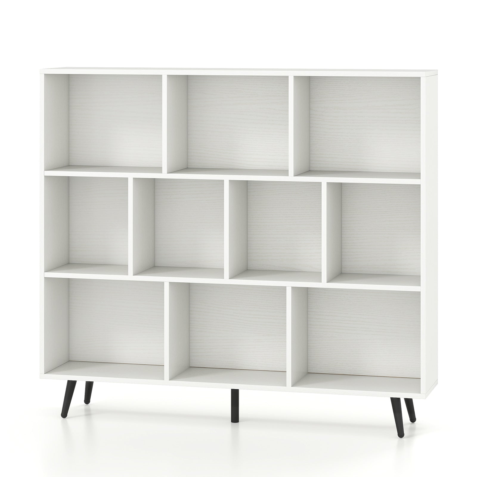 7/8/10-Cube Bookcase with 5 Tapered Metal Legs-10 Cubes Bookcases at Gallery Canada