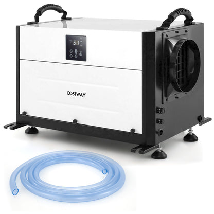 Déshumidificateur d'espace de 155 pintes, 3 modes, minuterie 24H, blanc