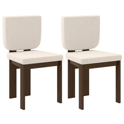 Wooden Dining Chair Set of 2 with Rubber Wood Leg for Home Office Living Room, Brown Dining Chairs at Gallery Canada