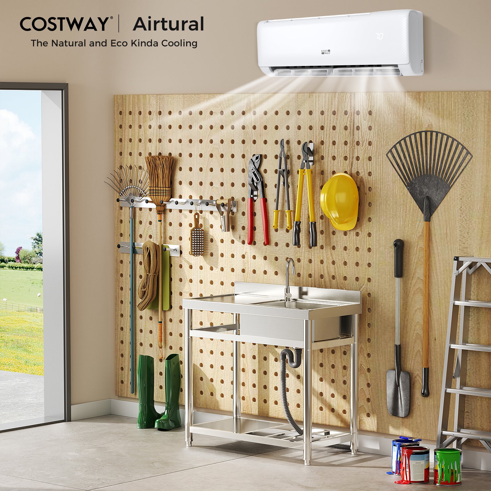 Airtural Series 18000 BTU 21 SEER2 Ductless Mini Split Air Conditioner and Heater 208-230V Energy Star Certified, White Mini Split Air Conditioners at Gallery Canada