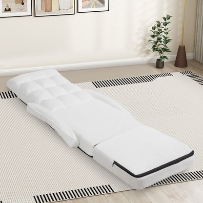 Folding Lazy Floor Chair Sofa, White Floor Chairs at Gallery Canada