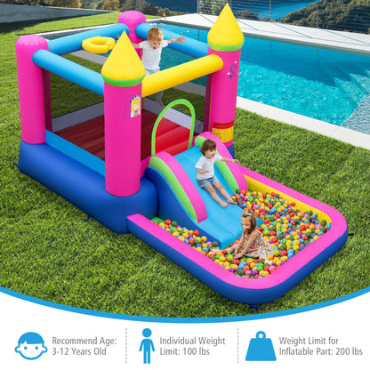 Inflatable Bounce House Cute Princess Bouncy Castle with 520W Blower Bounce House at Gallery Canada