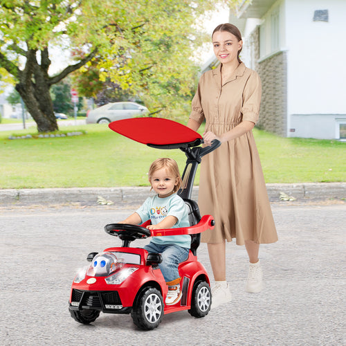 3 In 1 Push Car Stroller, Red