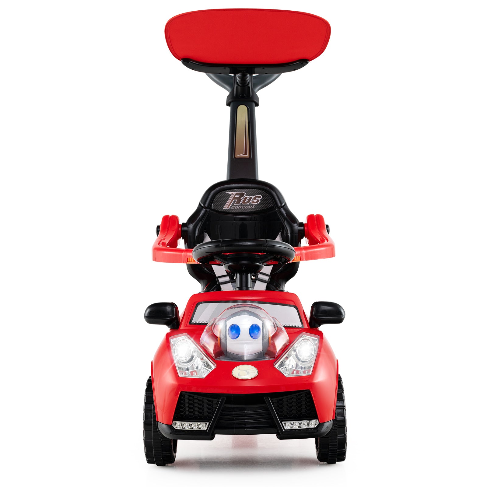 3 in 1 Push Car for Toddler Stroller Sliding Walking Car for Boys and Girls, Red Push & Pedal Ride On Toys at Gallery Canada