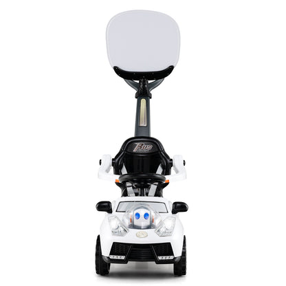 3 in 1 Push Car for Toddler Stroller Sliding Walking Car for Boys and Girls, White Push & Pedal Ride On Toys at Gallery Canada