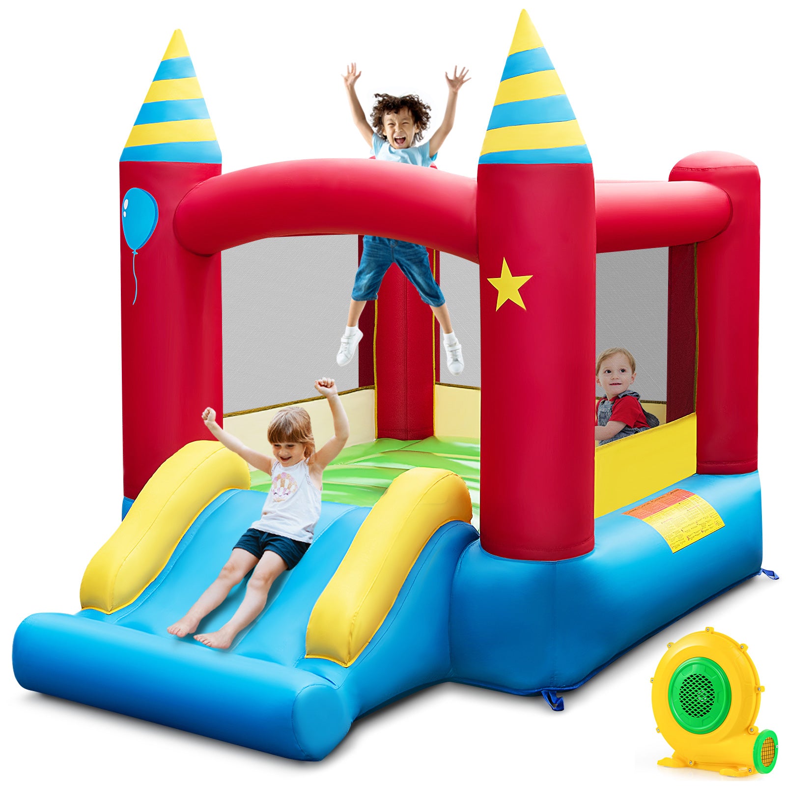 Inflatable Kids Bounce Castle, 480W Blower Bounce House at Gallery Canada