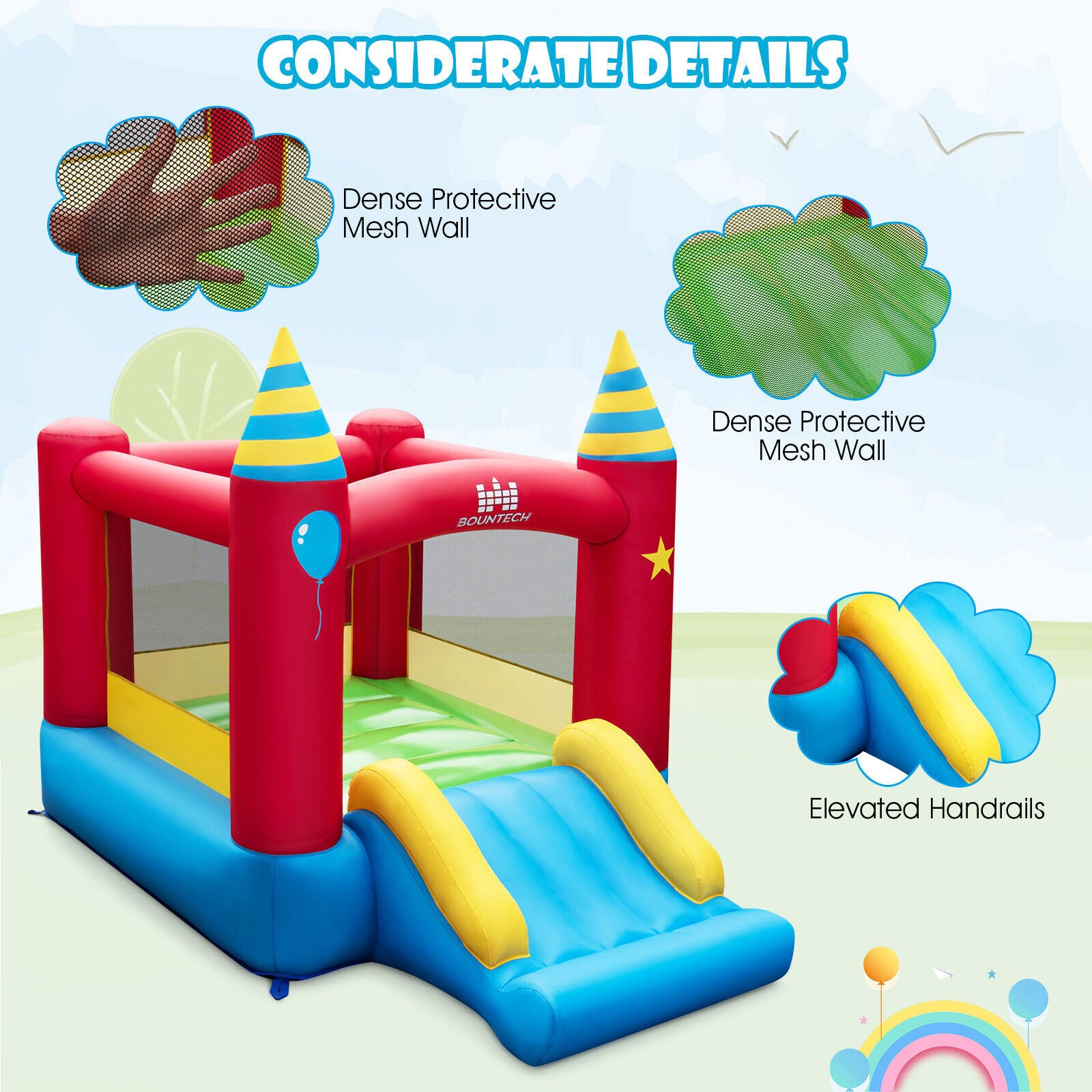 Inflatable Kids Bounce Castle, 480W Blower Bounce House at Gallery Canada