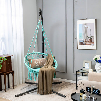 Cushioned Hammock Swing Chair with Hanging Kit, Turquoise Hammocks at Gallery Canada