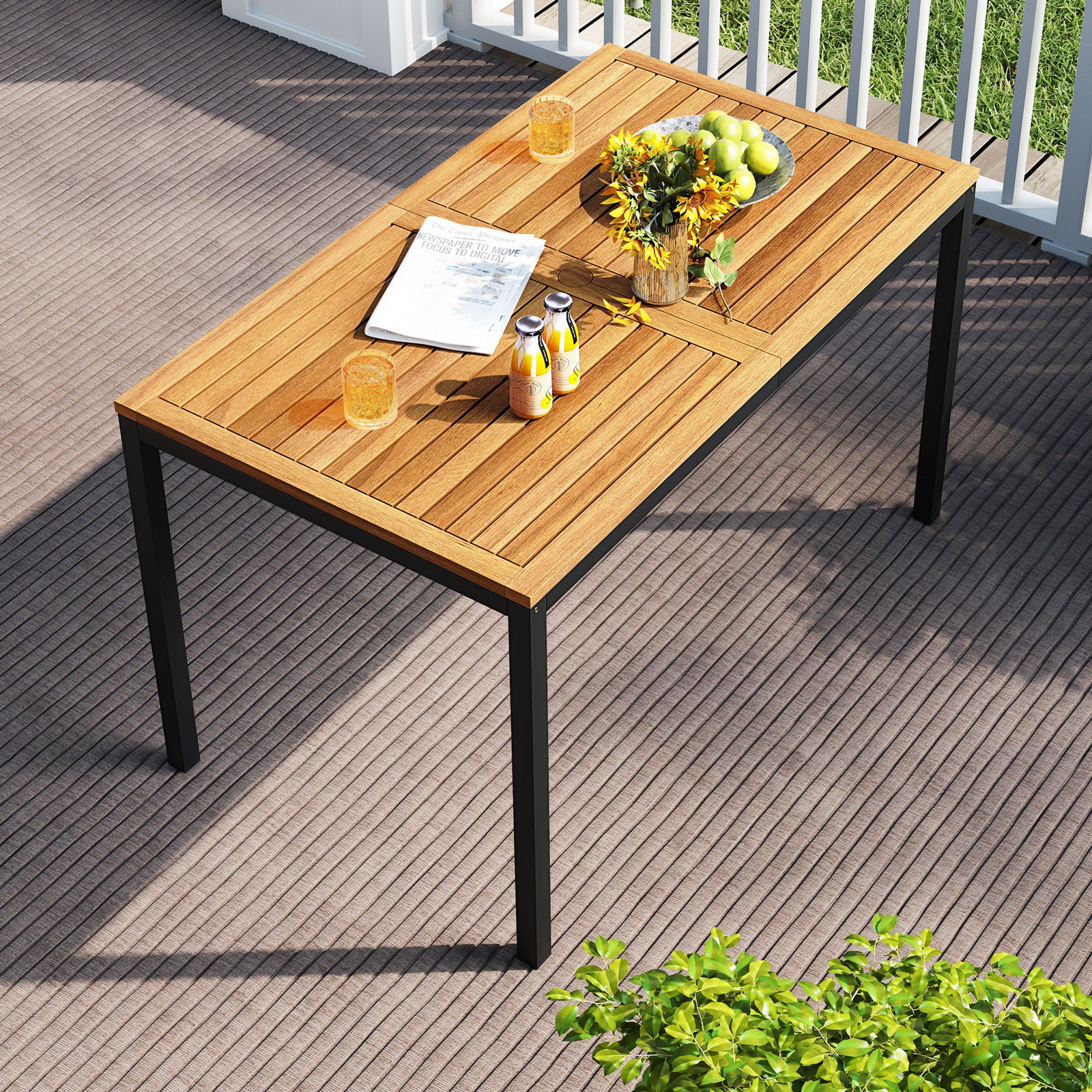 4-Piece Patio Furniture Set Outdoor Dining Chair Set, White Patio Dining Sets at Gallery Canada