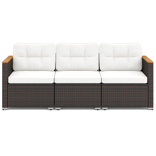 3-Seat Patio Couch Sofa, White Patio Conversation Sets White at Gallery Canada