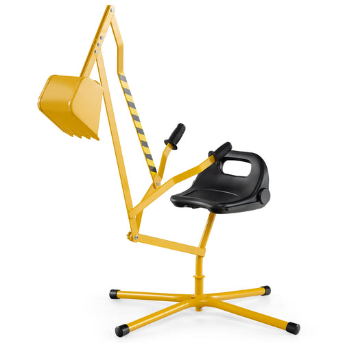 Sand Digger With 2-Handed Controls, Flexible Shovel, For Kids 3+ Years, Yellow