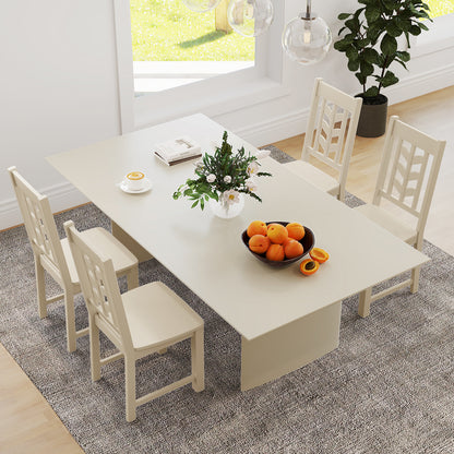 Kitchen Dining Chair Set, 2 Chairs, Rubber Wood Frame, Cream White Dining Chairs at Gallery Canada