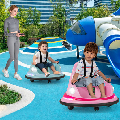 12V Kids Ride On Bumper Car, Remote Control, Dual Joysticks, Blue Powered Ride On Toys at Gallery Canada