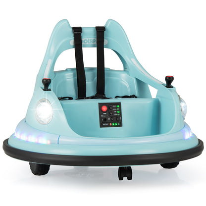 12V Kids Ride On Bumper Car, Remote Control, Dual Joysticks, Blue Powered Ride On Toys at Gallery Canada