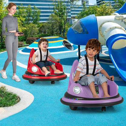 12V Kids Ride On Bumper Car with Remote Control and Dual Joysticks, Red Powered Ride On Toys at Gallery Canada