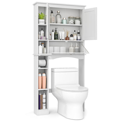 Over The Toilet Storage Cabinet, Adjustable Shelf, White Bathroom Etagere at Gallery Canada