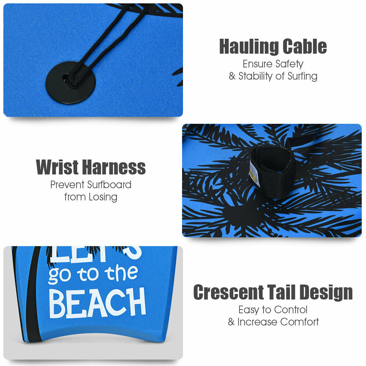 Lightweight Bodyboard With Leash, EPS Core, Size M Surfing at Gallery Canada
