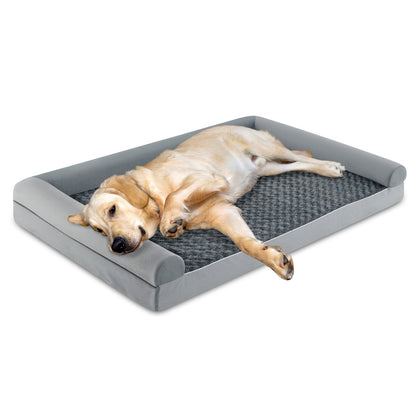 Orthopedic Foam Dog Bed Large Dog Sofa Couch with Removable Cover-XXL, Gray Dog Kennels at Gallery Canada