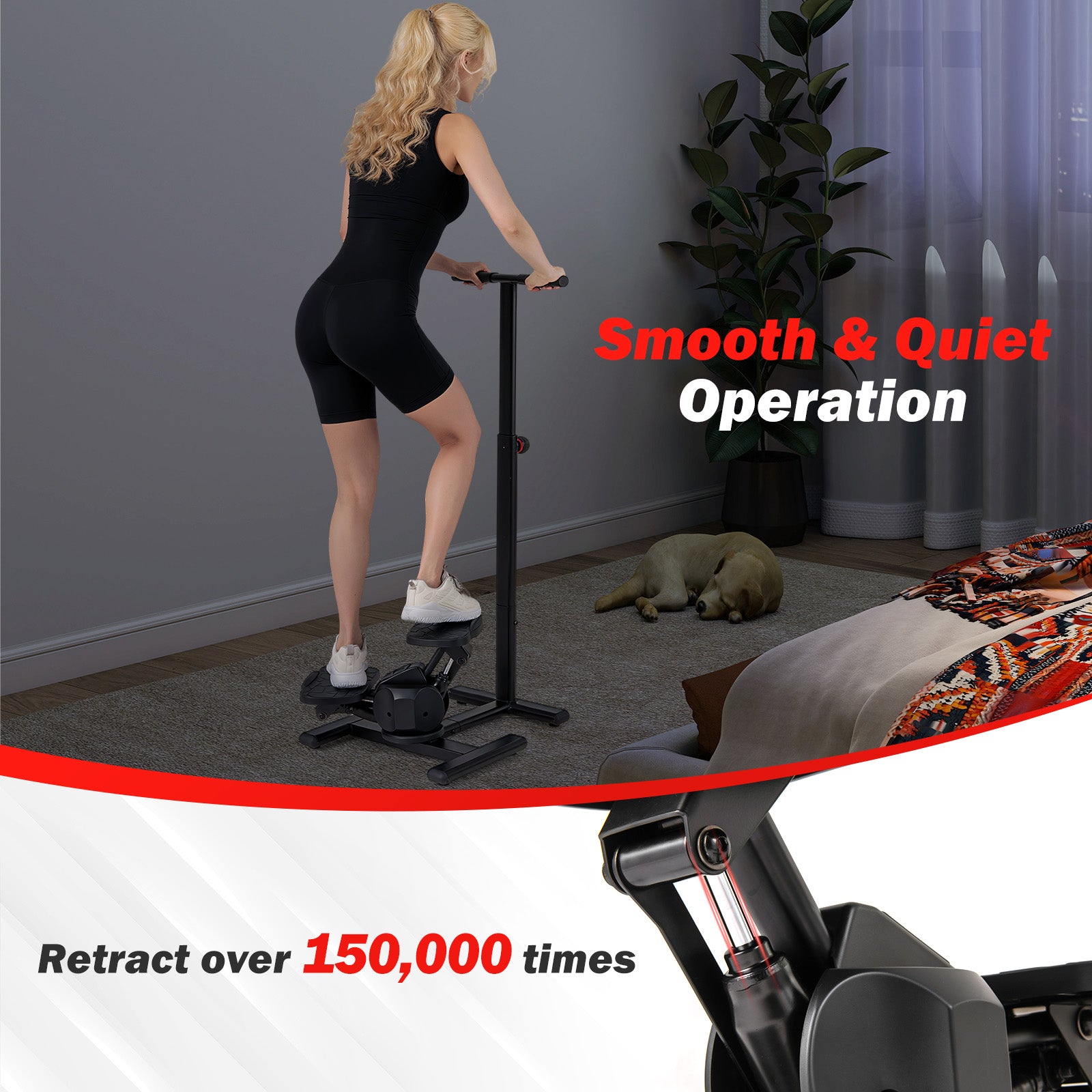 Steppers for Exercise Twist Stair Stepper Workout Equipmen, Black Sport Equipments at Gallery Canada