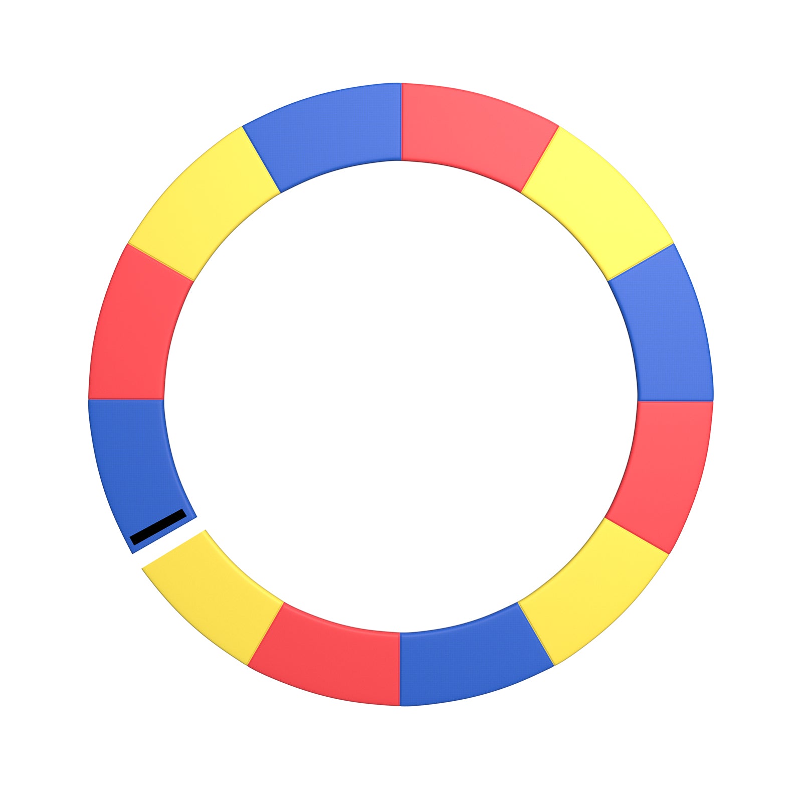 12 Feet Trampoline Pad Replacement Safety Pad with Fixing Straps (Multicolor), Multicolor Trampoline Accessories at Gallery Canada