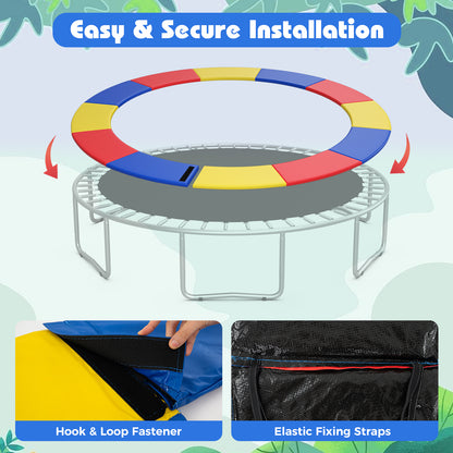 12 Feet Trampoline Pad Replacement Safety Pad with Fixing Straps (Multicolor), Multicolor Trampoline Accessories at Gallery Canada