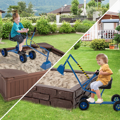 Sand Digger for Kids with 2-Handed Controls and Flexible Shovel, Blue Sandboxes at Gallery Canada
