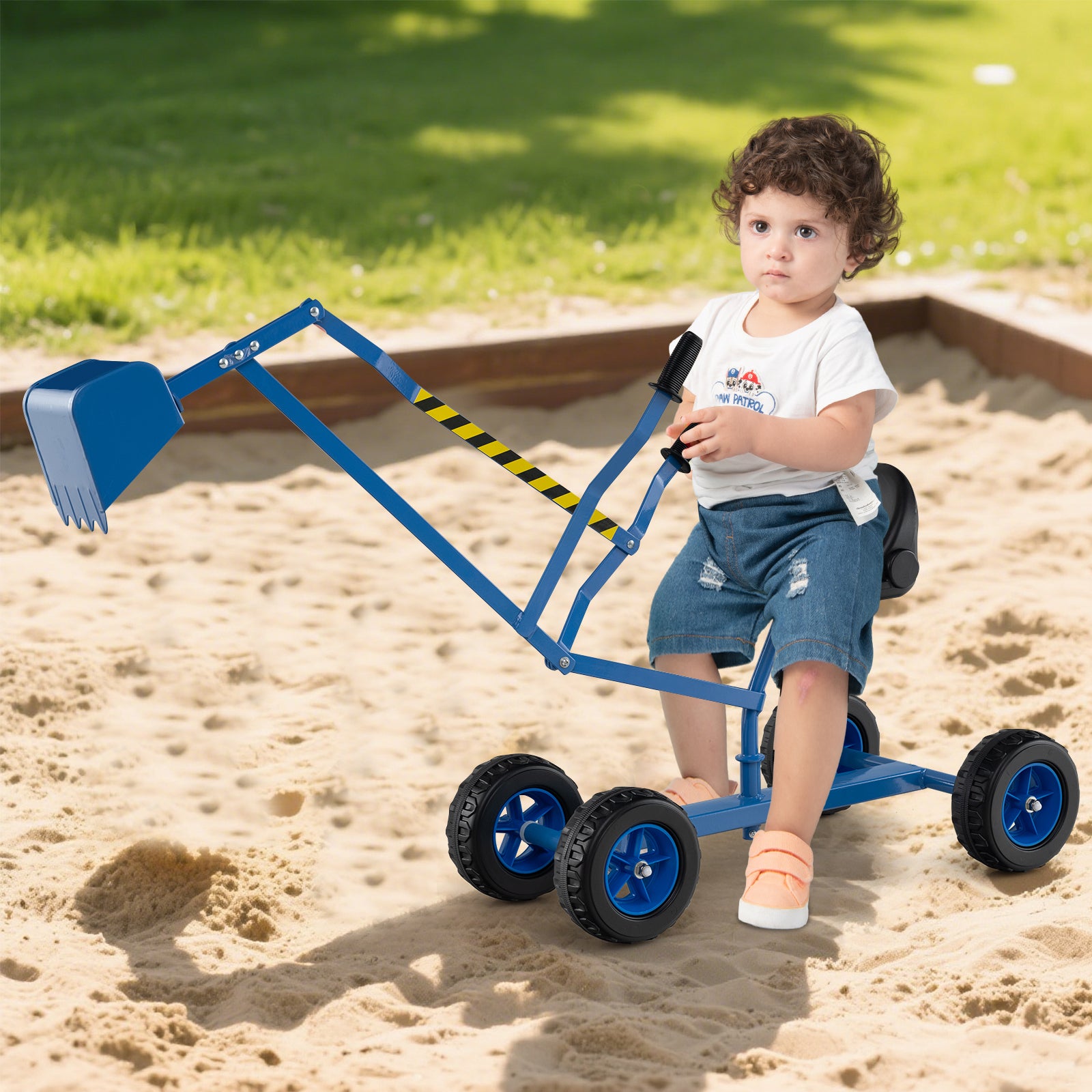 Sand Digger for Kids with 2-Handed Controls and Flexible Shovel, Blue Sandboxes at Gallery Canada