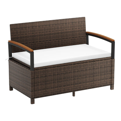 Outdoor Storage Bench Deck Box, White Sheds & Outdoor Storage White at Gallery Canada