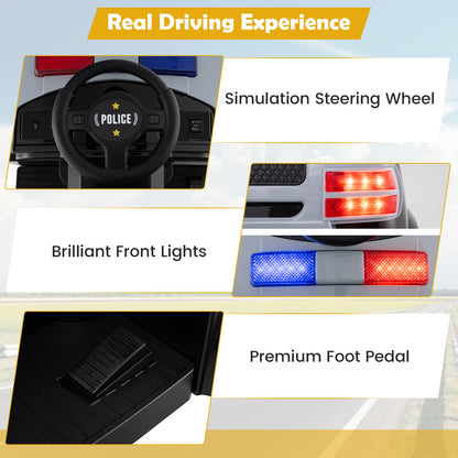 Toddler Fire Toy Car with Shovel and Wrench for Ages 37-95 Months, Black Powered Ride On Toys at Gallery Canada