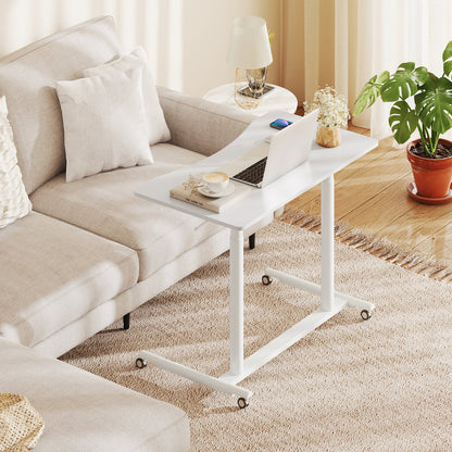 Height Adjustable Computer Desk, Rolling Table, White Laptop Tables & Printer Stands at Gallery Canada