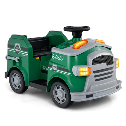 Toddler Fire Toy Car with Shovel and Wrench for Ages 37-95 Months, Green Powered Ride On Toys at Gallery Canada