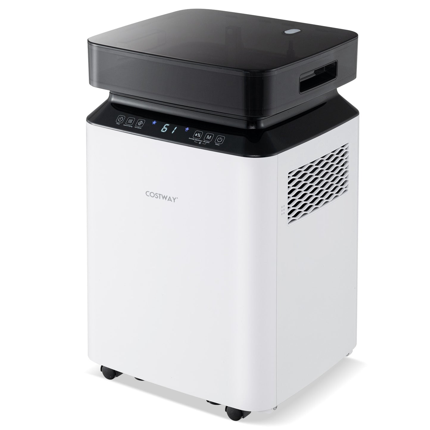 70/90 Pint 4500/6000 Sq. Ft Dehumidifier with Continuous and Auto Mode-90 Pints, White Dehumidifiers at Gallery Canada