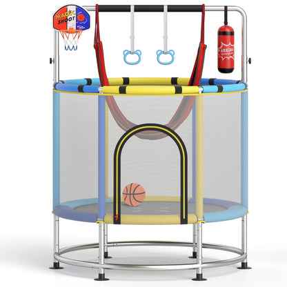 55" Kids Trampoline Gift for for 3-6 Years Old Boys and Girls, Navy Trampolines at Gallery Canada