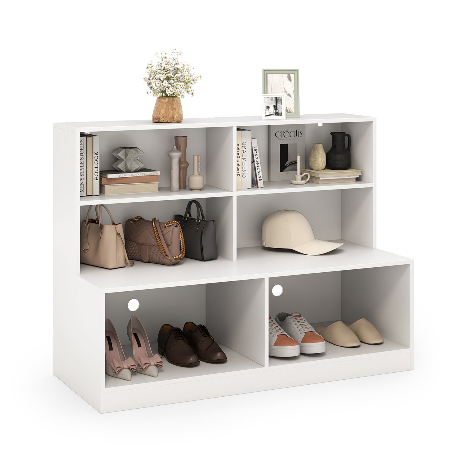 Shoe Cabinet, 2 Anti-Tipping Kits, White Shoe Racks & Storage Benches at Gallery Canada
