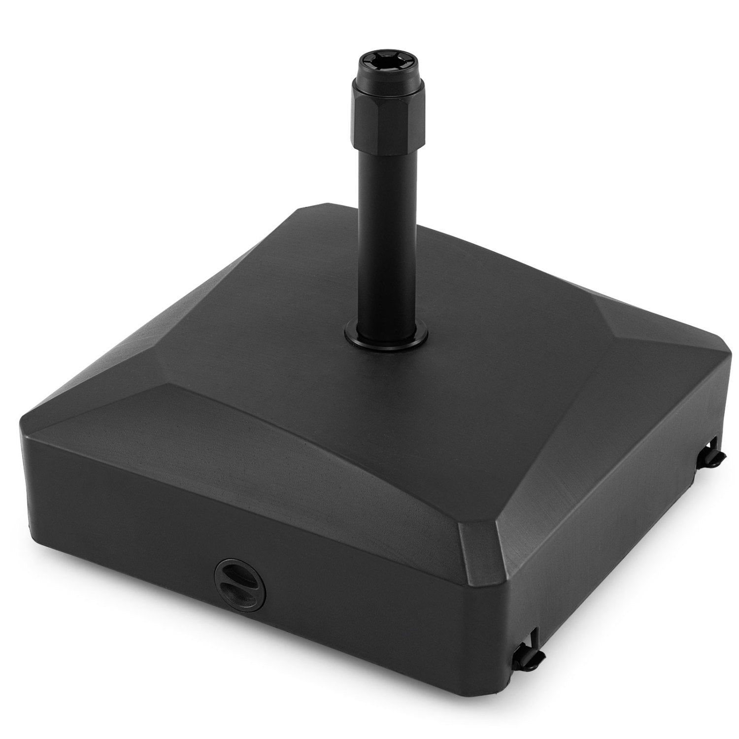 176 LBS Fillable Mobile Umbrella Base, 4 Wheels, 2 Locks, Black Outdoor Umbrella Bases at Gallery Canada