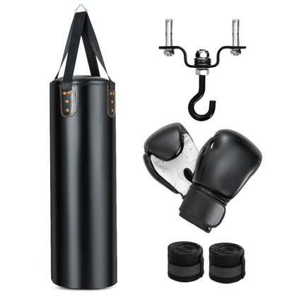 Fitness Room Bundle: Hanging Punching Bag Set + Folding Treadmill Sports at Gallery Canada