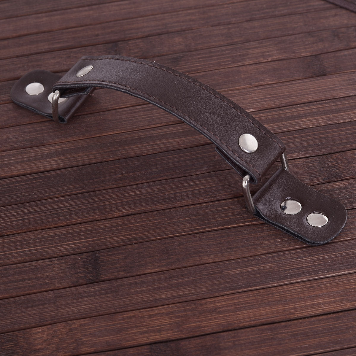 Corner Bamboo Hamper Laundry Basket, Brown Laundry Baskets at Gallery Canada