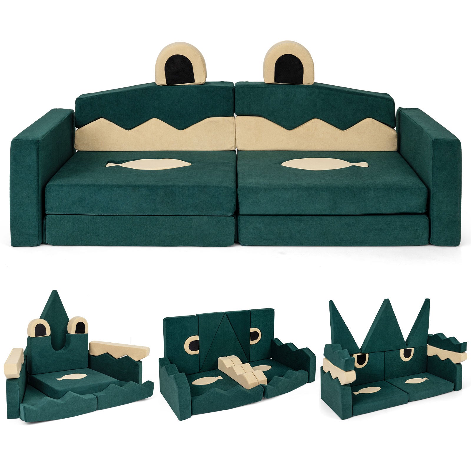 17 Pieces Modular Kids Play Couch for Inspiring Creativity Kids Chairs & Seating Options at Gallery Canada