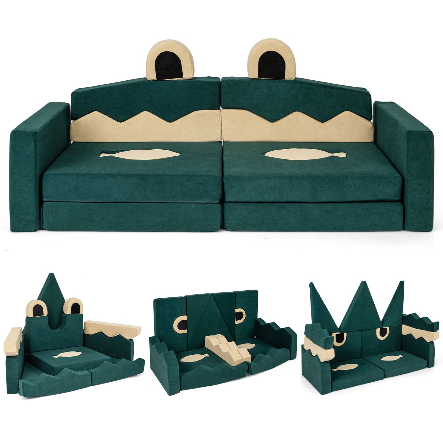 17 Pieces Modular Kids Play Couch for Inspiring Creativity Kids Chairs & Seating Options at Gallery Canada