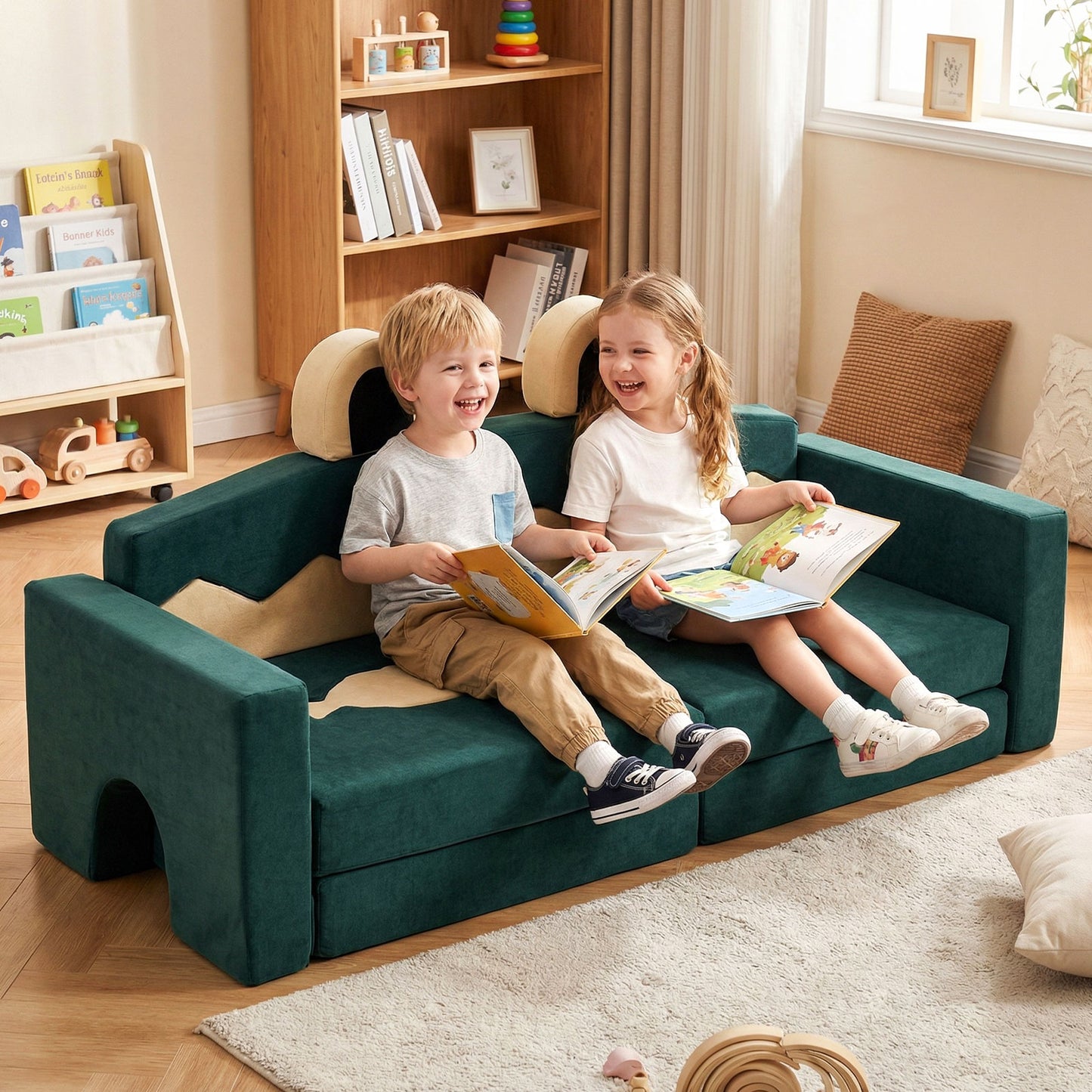 17 Pieces Modular Kids Play Couch for Inspiring Creativity Kids Chairs & Seating at Gallery Canada