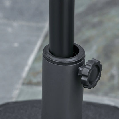 22'' Round Parasol Base, Water Filled, for 1.5''/1.9'', Black Umbrella Bases at Gallery Canada
