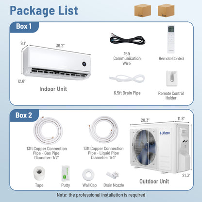 18000 BTU 18.1 SEER2 Mini Split AC, 208/230V, Alexa Compatible Mini Split Air Conditioners at Gallery Canada