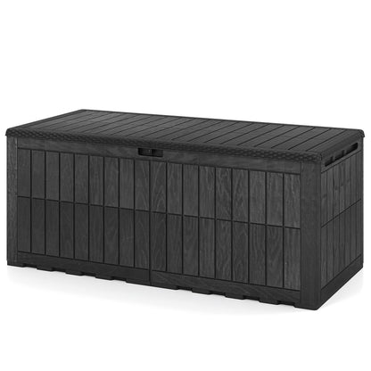 180 Gal Outdoor Deck Box, Lockable Storage Bin, Black Sheds & Outdoor Storage at Gallery Canada