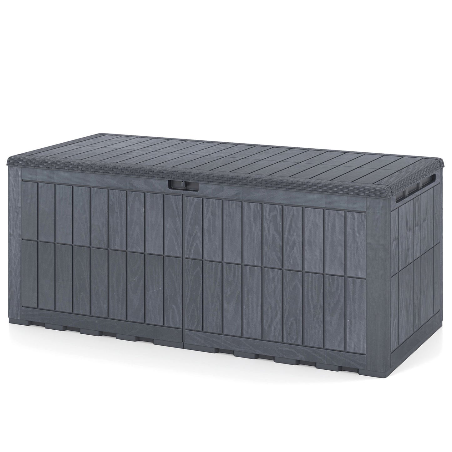 180 Gal Outdoor Deck Box, Lockable Storage Bin, Gray Sheds & Outdoor Storage Gray at Gallery Canada