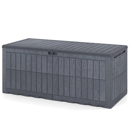 180 Gal Outdoor Deck Box, Lockable Storage Bin, Gray Sheds & Outdoor Storage Gray at Gallery Canada