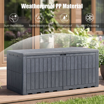 180 Gal Outdoor Deck Box, Lockable Storage Bin, Gray Sheds & Outdoor Storage at Gallery Canada