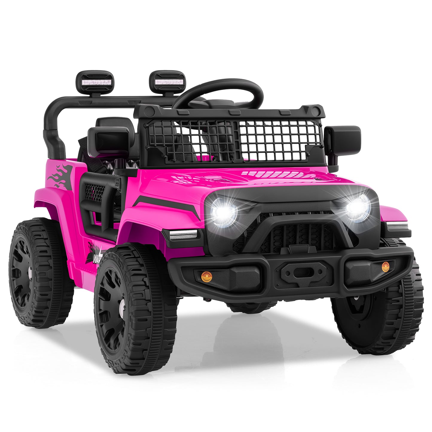 12V Kids Ride on Truck Car Battery Powered Electric Vehicle, Pink Powered Ride On Toys Pink at Gallery Canada