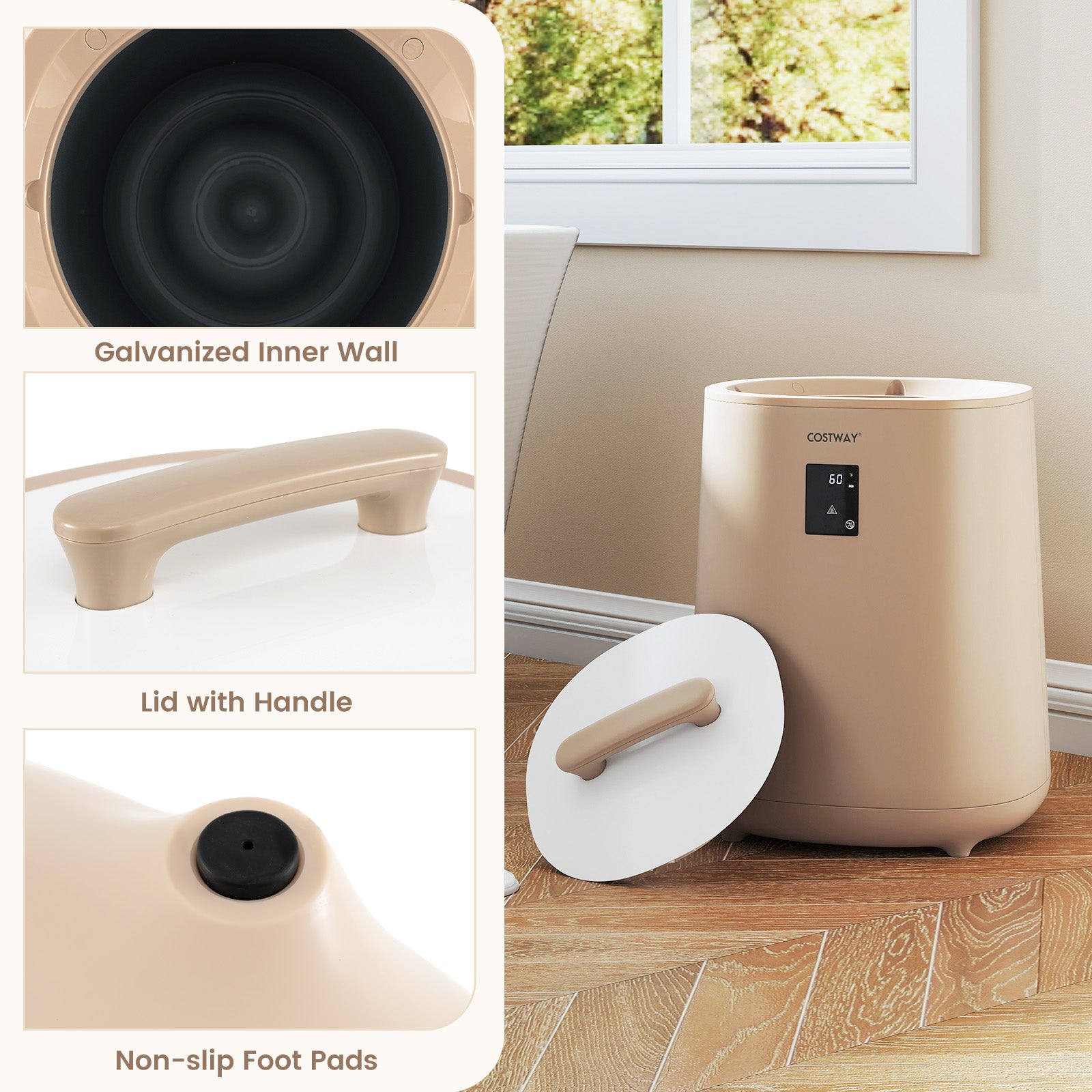 18L Large Towel Warmer with LED Display and Auto Shut off, Coffee Dryers at Gallery Canada